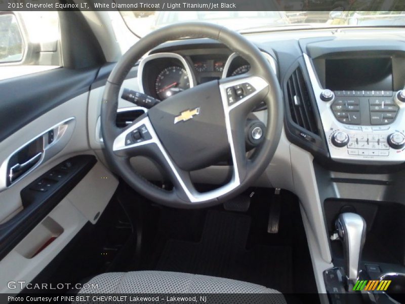 White Diamond Tricoat / Light Titanium/Jet Black 2015 Chevrolet Equinox LT