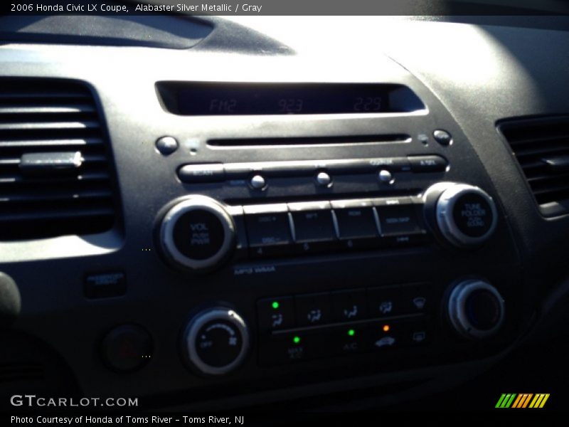 Alabaster Silver Metallic / Gray 2006 Honda Civic LX Coupe