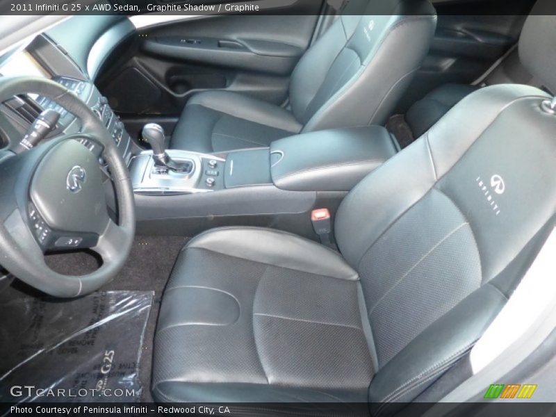 Graphite Shadow / Graphite 2011 Infiniti G 25 x AWD Sedan