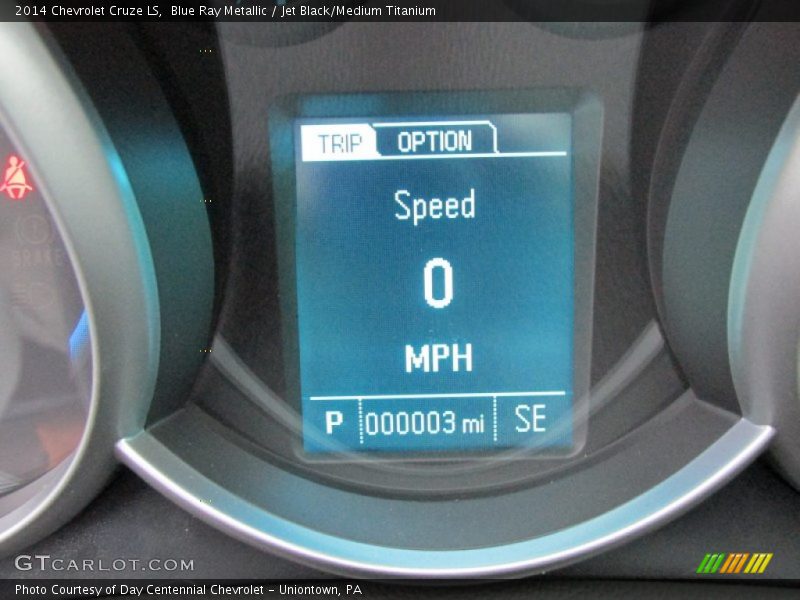 Blue Ray Metallic / Jet Black/Medium Titanium 2014 Chevrolet Cruze LS