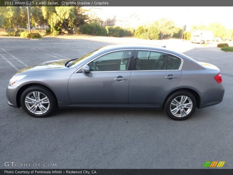 Graphite Shadow / Graphite 2011 Infiniti G 25 x AWD Sedan