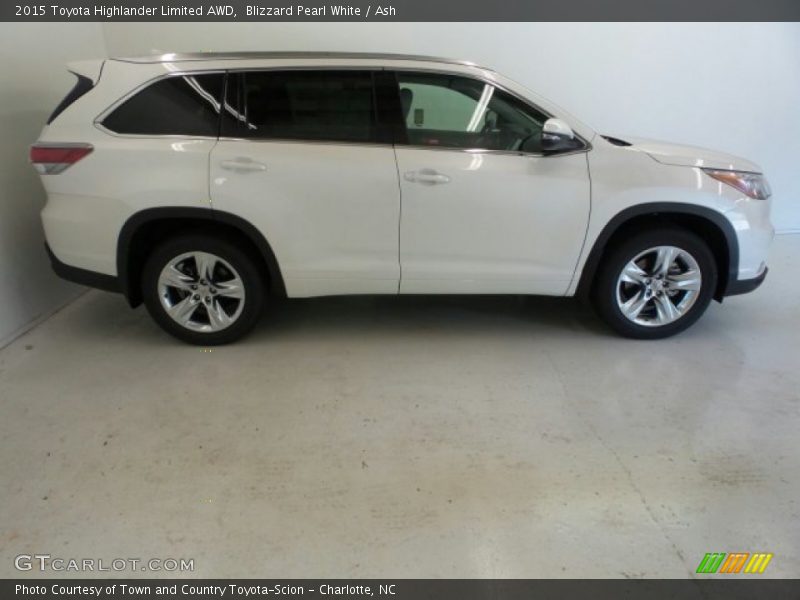 Blizzard Pearl White / Ash 2015 Toyota Highlander Limited AWD