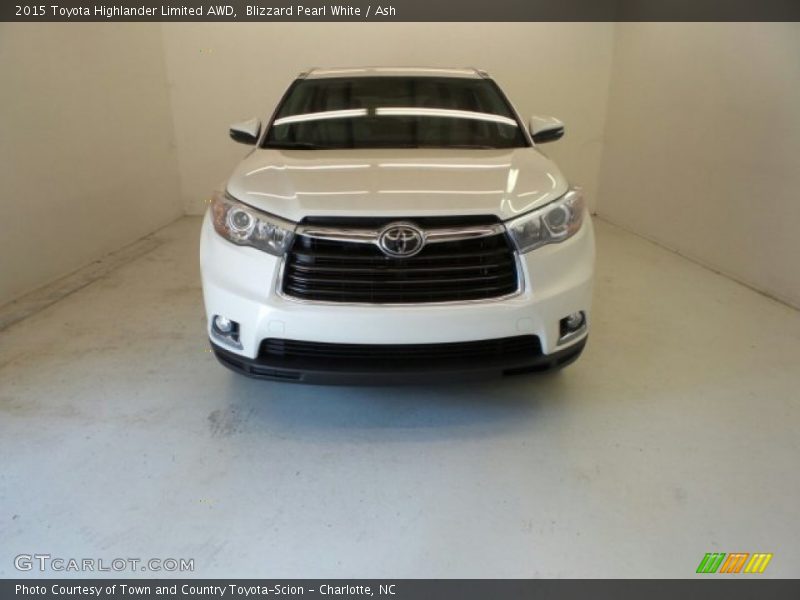 Blizzard Pearl White / Ash 2015 Toyota Highlander Limited AWD