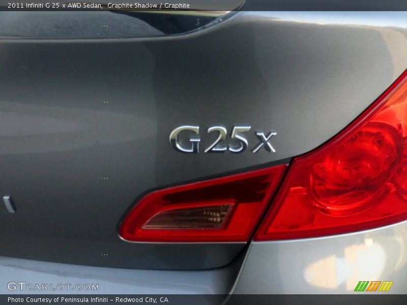 Graphite Shadow / Graphite 2011 Infiniti G 25 x AWD Sedan
