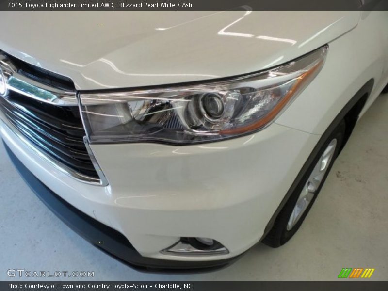 Blizzard Pearl White / Ash 2015 Toyota Highlander Limited AWD