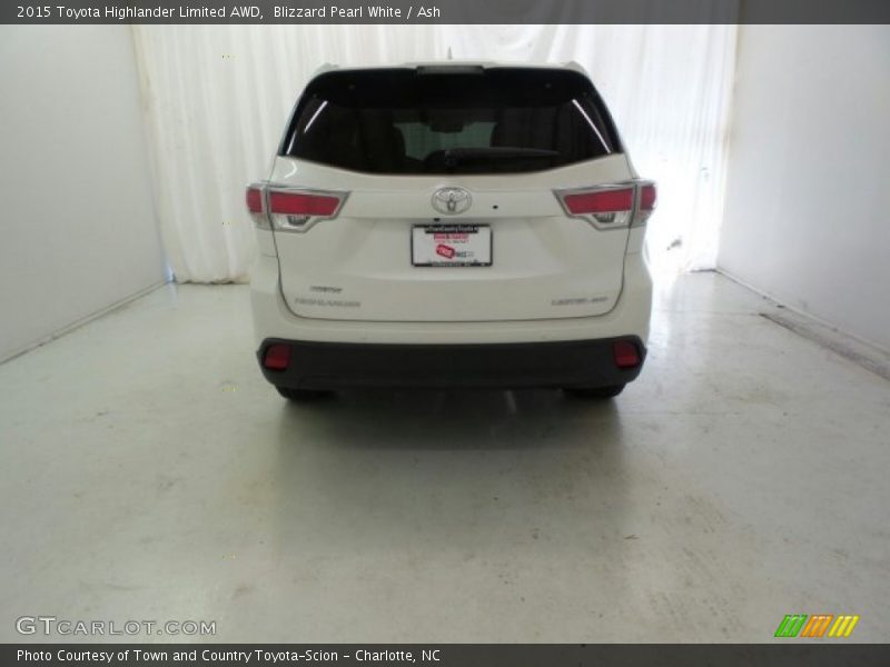 Blizzard Pearl White / Ash 2015 Toyota Highlander Limited AWD