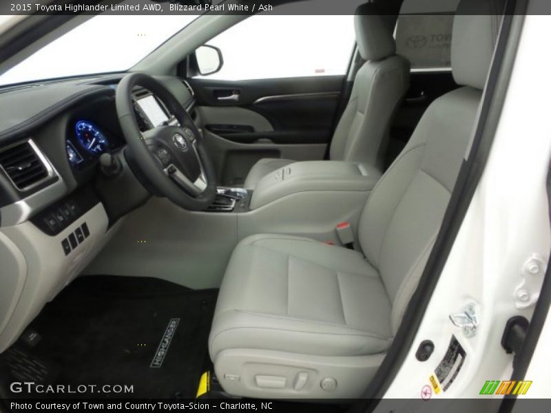 Blizzard Pearl White / Ash 2015 Toyota Highlander Limited AWD