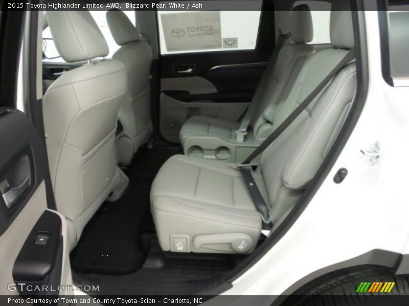 Blizzard Pearl White / Ash 2015 Toyota Highlander Limited AWD