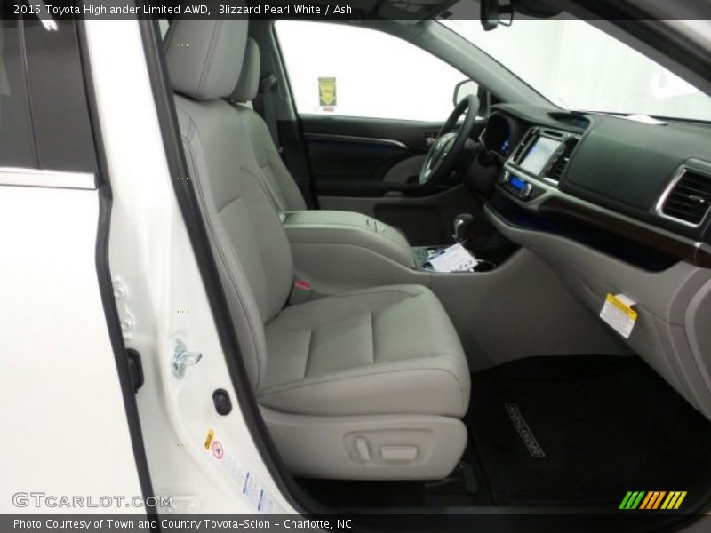 Blizzard Pearl White / Ash 2015 Toyota Highlander Limited AWD