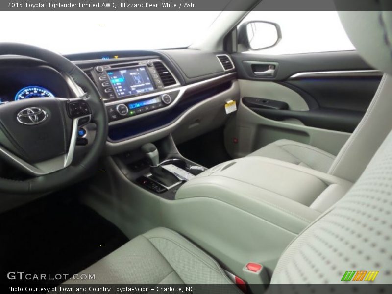 Blizzard Pearl White / Ash 2015 Toyota Highlander Limited AWD