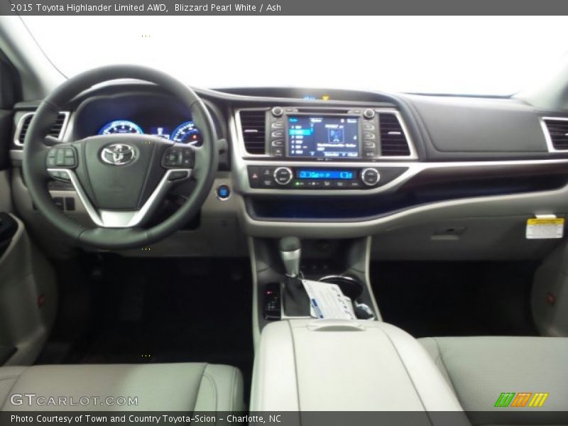 Blizzard Pearl White / Ash 2015 Toyota Highlander Limited AWD