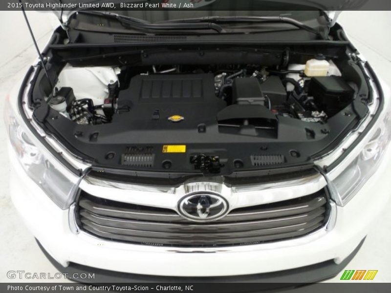 Blizzard Pearl White / Ash 2015 Toyota Highlander Limited AWD