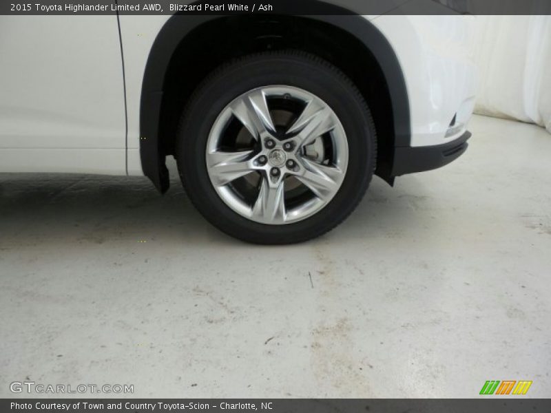 Blizzard Pearl White / Ash 2015 Toyota Highlander Limited AWD
