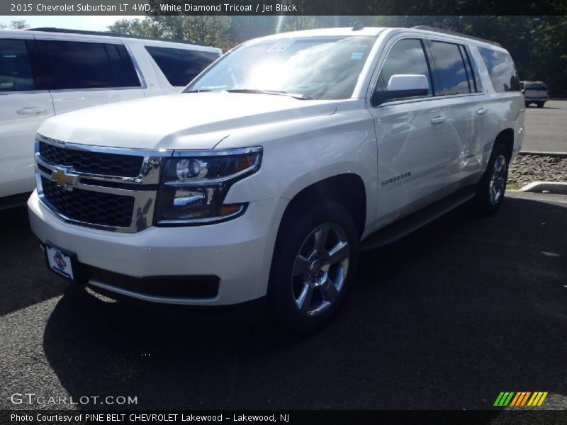 White Diamond Tricoat / Jet Black 2015 Chevrolet Suburban LT 4WD