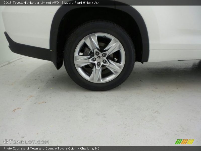 Blizzard Pearl White / Ash 2015 Toyota Highlander Limited AWD
