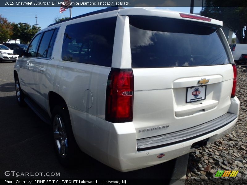 White Diamond Tricoat / Jet Black 2015 Chevrolet Suburban LT 4WD
