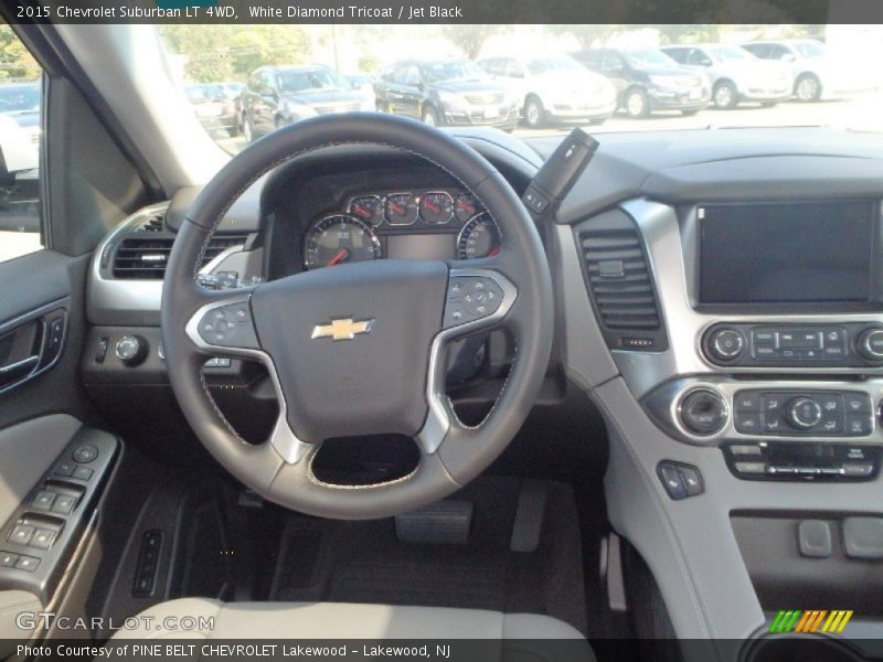 White Diamond Tricoat / Jet Black 2015 Chevrolet Suburban LT 4WD