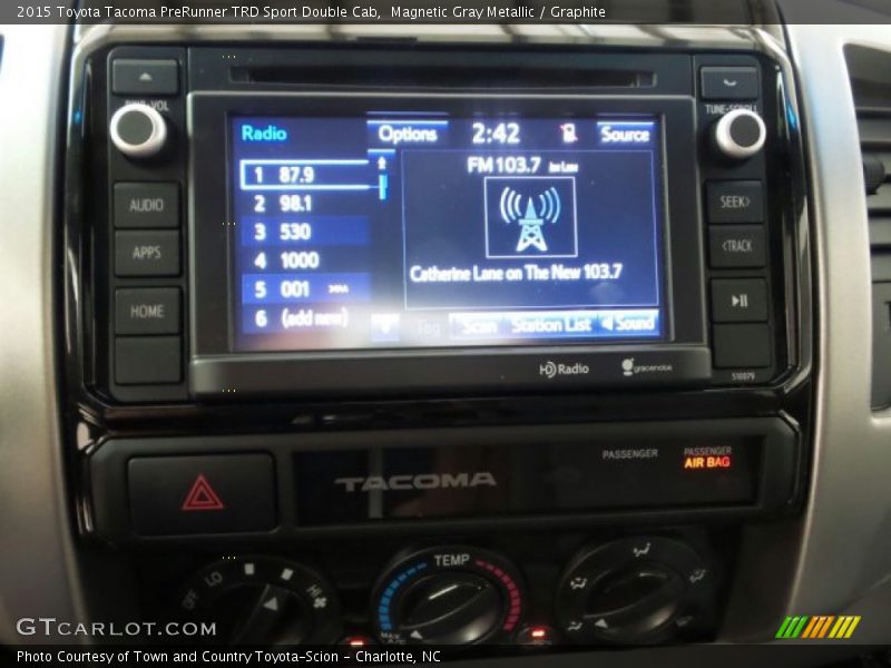 Magnetic Gray Metallic / Graphite 2015 Toyota Tacoma PreRunner TRD Sport Double Cab