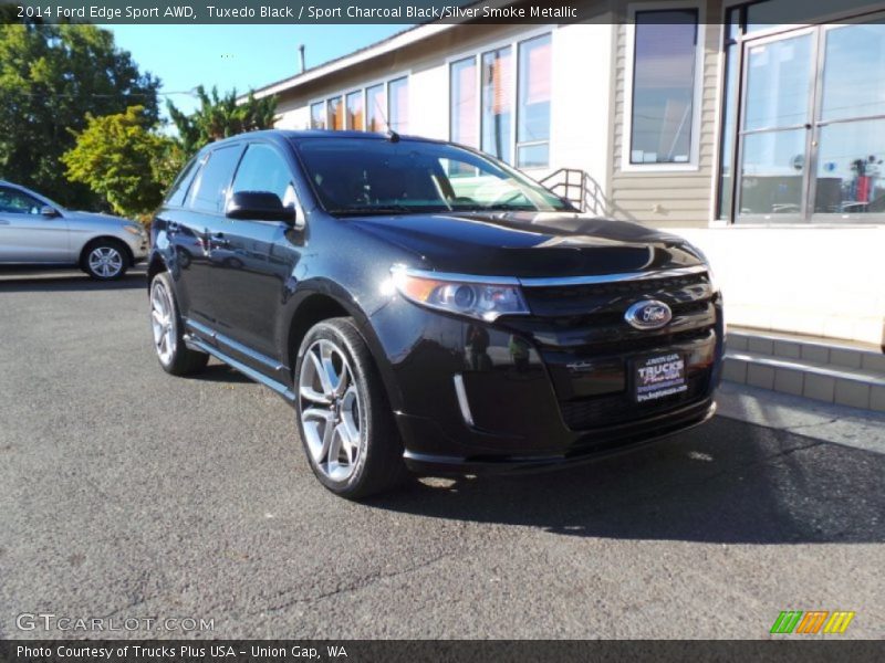 Tuxedo Black / Sport Charcoal Black/Silver Smoke Metallic 2014 Ford Edge Sport AWD
