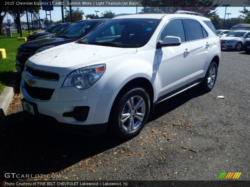 Summit White / Light Titanium/Jet Black 2015 Chevrolet Equinox LT AWD