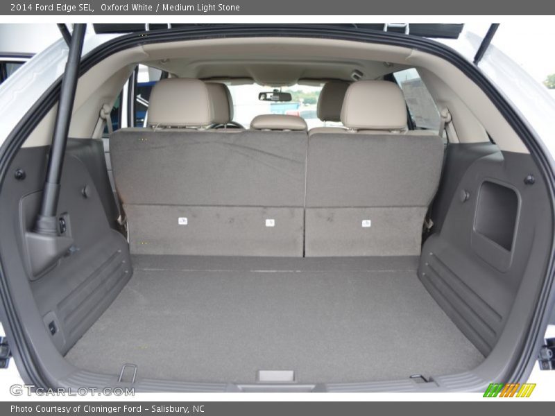 Oxford White / Medium Light Stone 2014 Ford Edge SEL