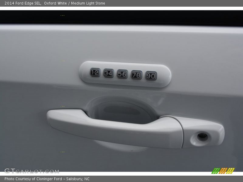 Oxford White / Medium Light Stone 2014 Ford Edge SEL