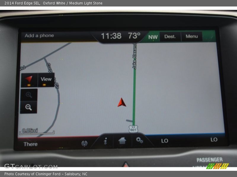 Oxford White / Medium Light Stone 2014 Ford Edge SEL