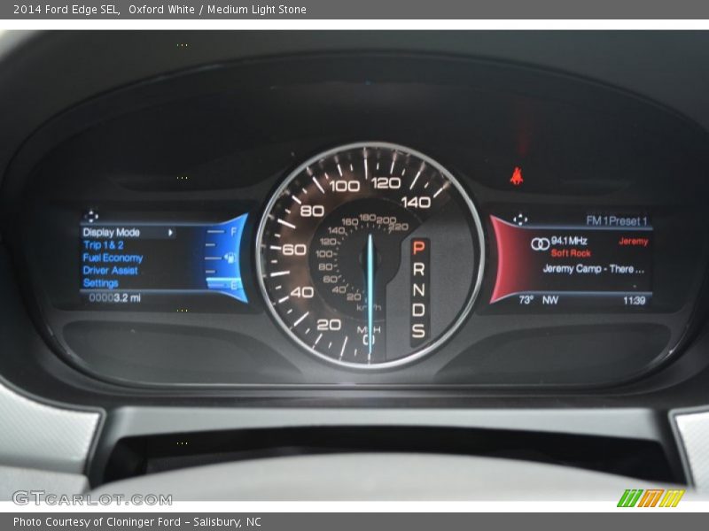 Oxford White / Medium Light Stone 2014 Ford Edge SEL