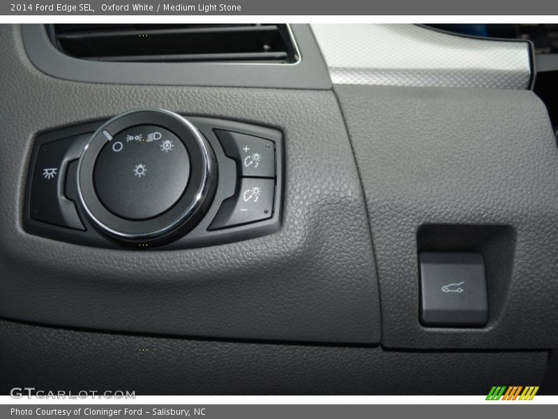 Oxford White / Medium Light Stone 2014 Ford Edge SEL