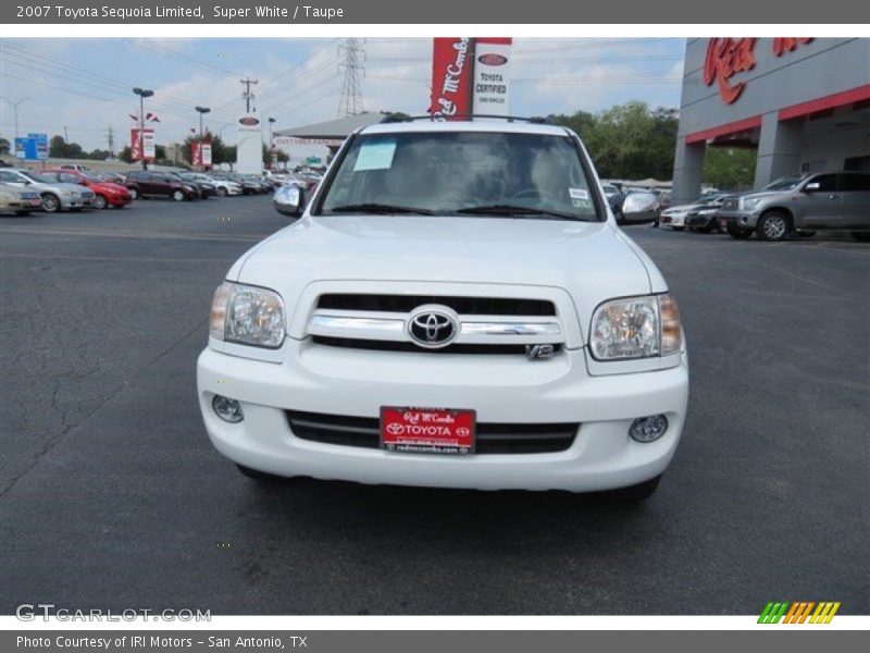 Super White / Taupe 2007 Toyota Sequoia Limited