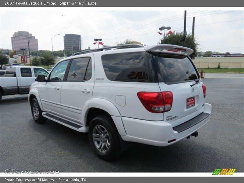 Super White / Taupe 2007 Toyota Sequoia Limited