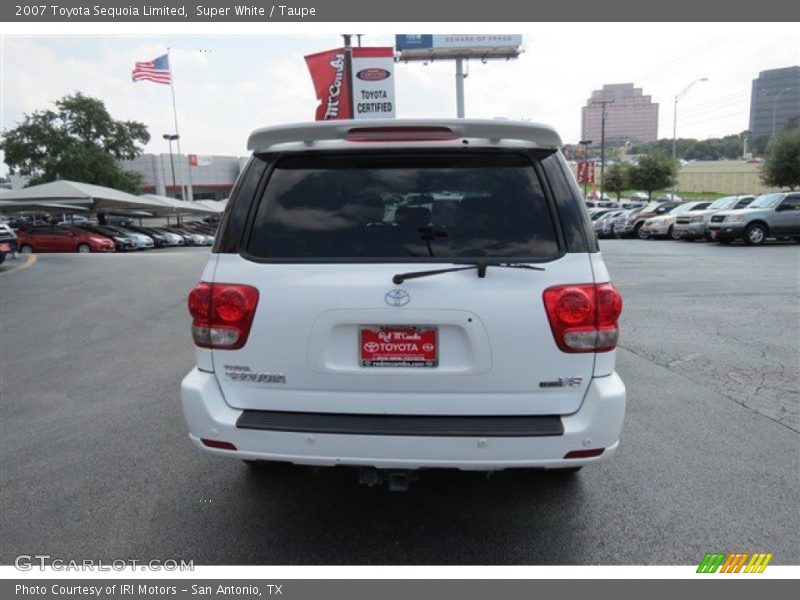 Super White / Taupe 2007 Toyota Sequoia Limited