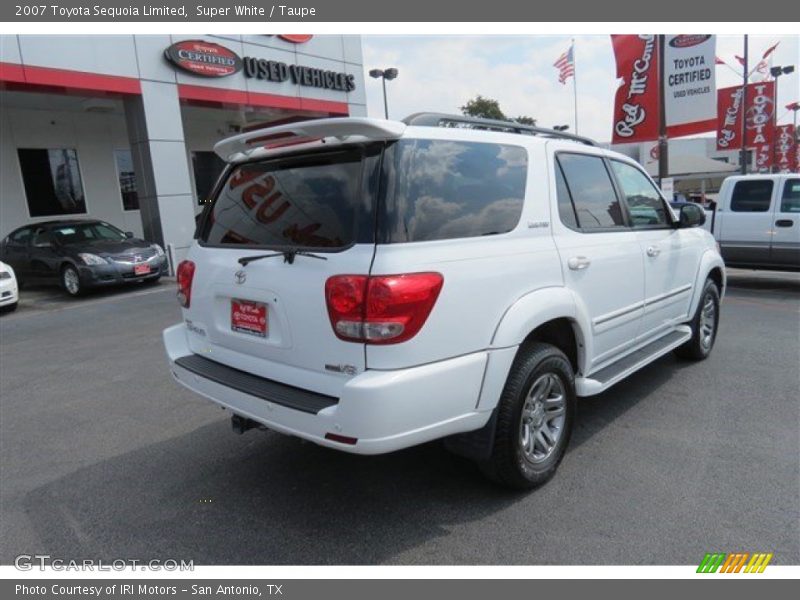 Super White / Taupe 2007 Toyota Sequoia Limited