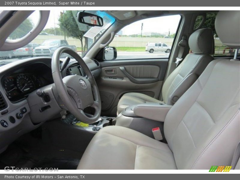 Super White / Taupe 2007 Toyota Sequoia Limited
