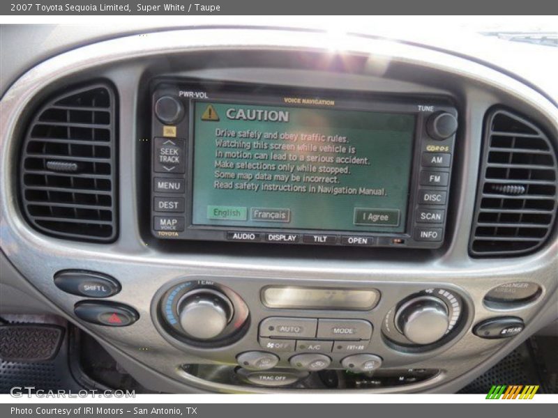 Super White / Taupe 2007 Toyota Sequoia Limited