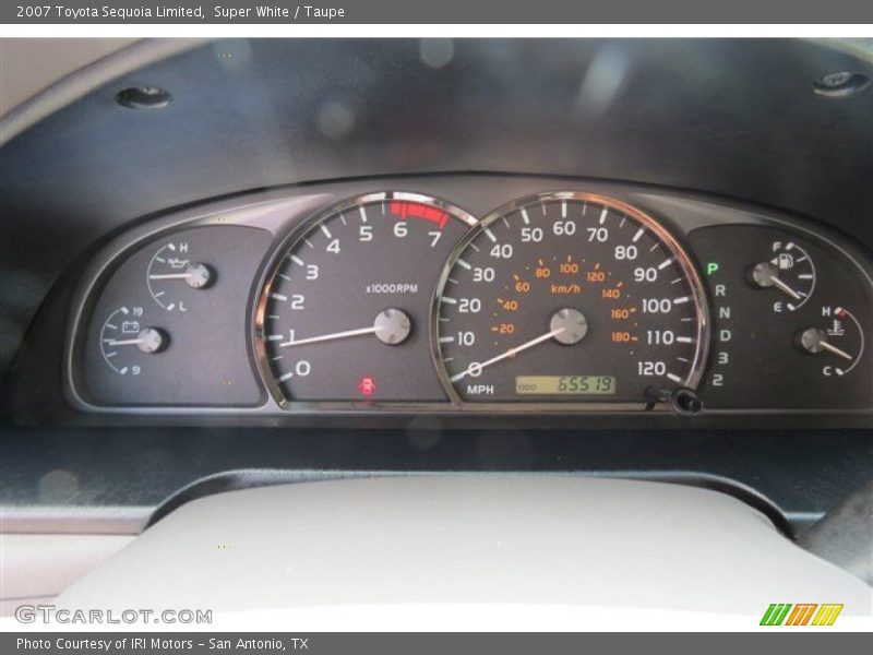 Super White / Taupe 2007 Toyota Sequoia Limited