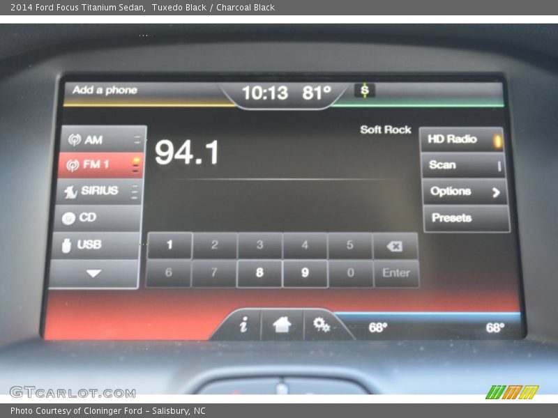 Tuxedo Black / Charcoal Black 2014 Ford Focus Titanium Sedan