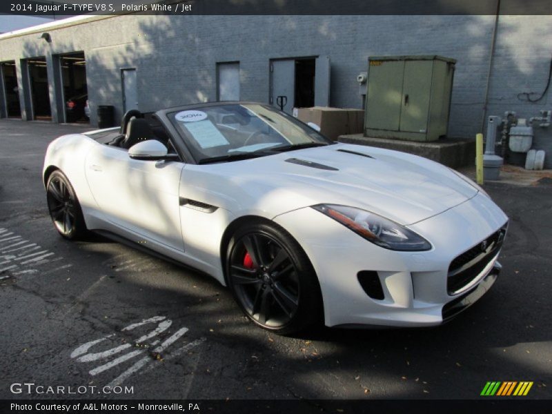 Polaris White / Jet 2014 Jaguar F-TYPE V8 S