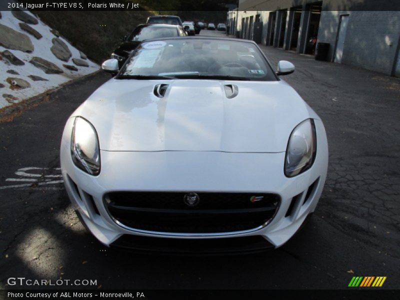 Polaris White / Jet 2014 Jaguar F-TYPE V8 S