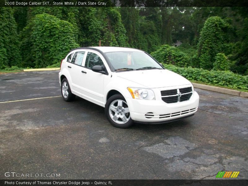 Stone White / Dark Slate Gray 2008 Dodge Caliber SXT