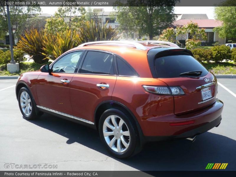 Autumn Copper Metallic / Graphite 2007 Infiniti FX 35 AWD