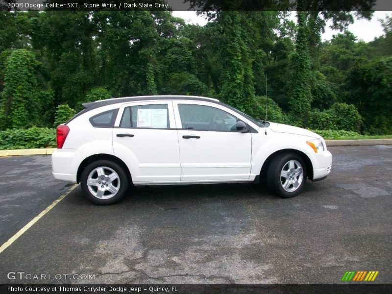 Stone White / Dark Slate Gray 2008 Dodge Caliber SXT