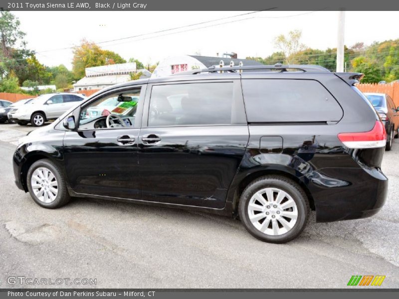 Black / Light Gray 2011 Toyota Sienna LE AWD