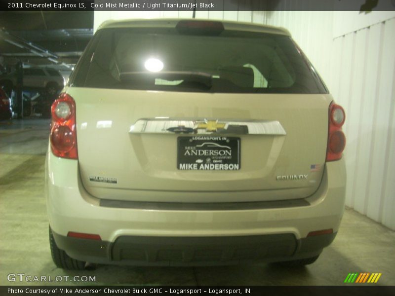 Gold Mist Metallic / Light Titanium/Jet Black 2011 Chevrolet Equinox LS