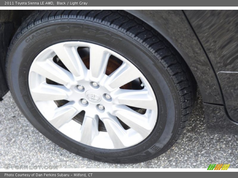 Black / Light Gray 2011 Toyota Sienna LE AWD