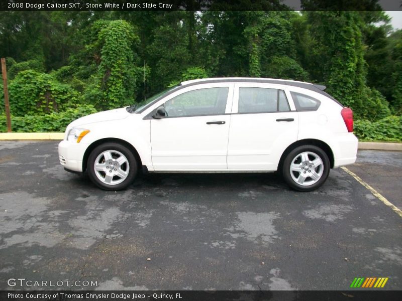Stone White / Dark Slate Gray 2008 Dodge Caliber SXT