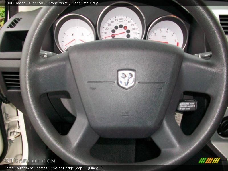 Stone White / Dark Slate Gray 2008 Dodge Caliber SXT