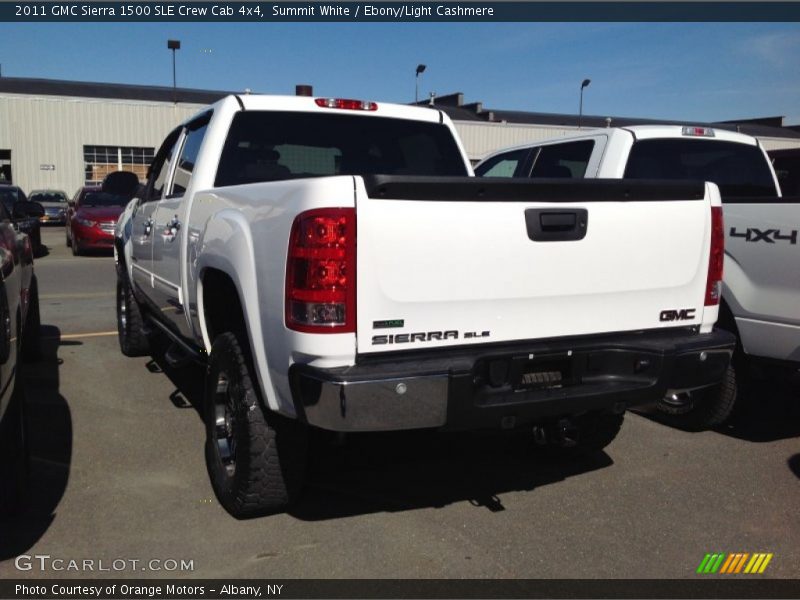 Summit White / Ebony/Light Cashmere 2011 GMC Sierra 1500 SLE Crew Cab 4x4
