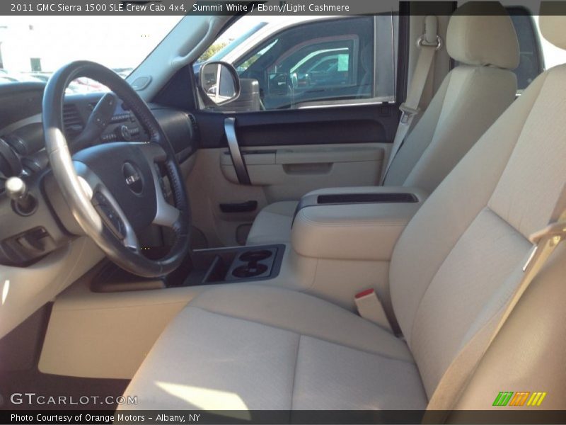 Summit White / Ebony/Light Cashmere 2011 GMC Sierra 1500 SLE Crew Cab 4x4