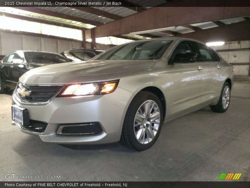 Champagne Silver Metallic / Jet Black 2015 Chevrolet Impala LS